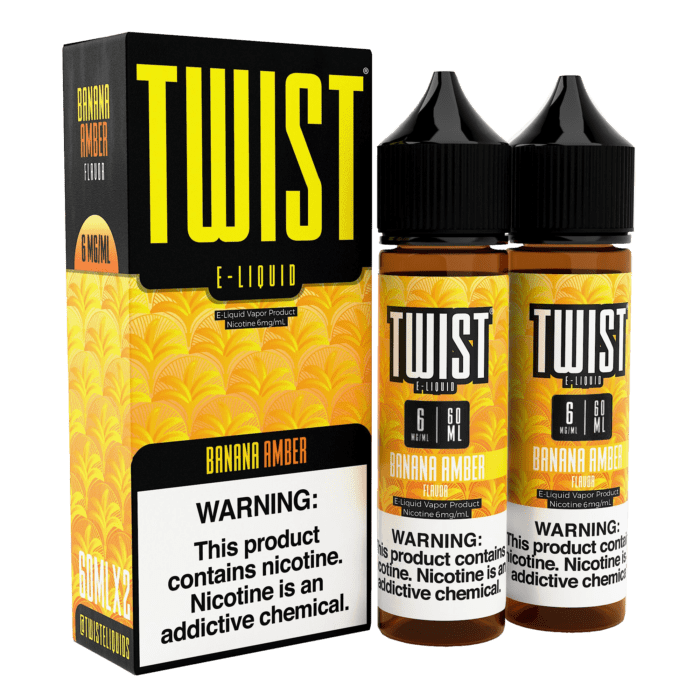 Buy Twist | Banana Amber | Ejuice | Eliquid | Salts | 60 ml | 60 ml at Cheap Wholesale Distributor Deal Prices from ejuiceresellers.com