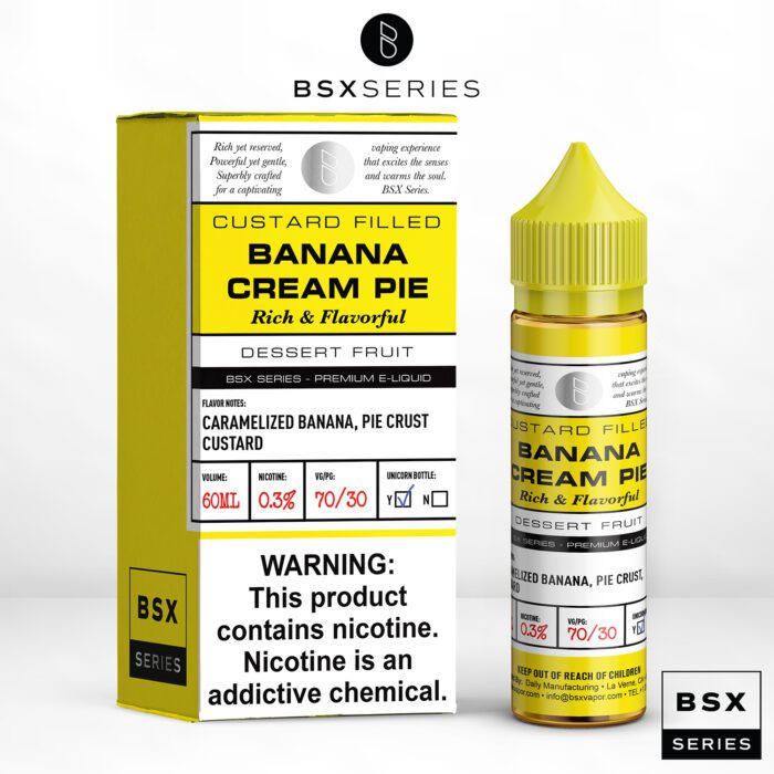 Buy Glas | Banana Cream Pie BSX | Ejuice | Eliquid | 60 ml at Cheap Wholesale Distributor Deal Prices from ejuiceresellers.com