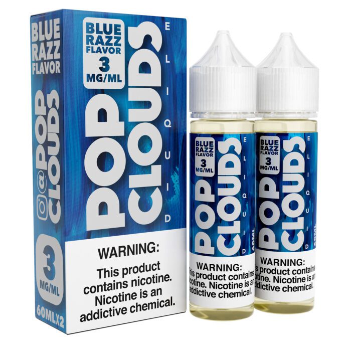 Buy Pop Clouds ELiquid | Blue Razz | Ejuice | Eliquid | 120 mL at Cheap Wholesale Distributor Deal Prices from ejuiceresellers.com