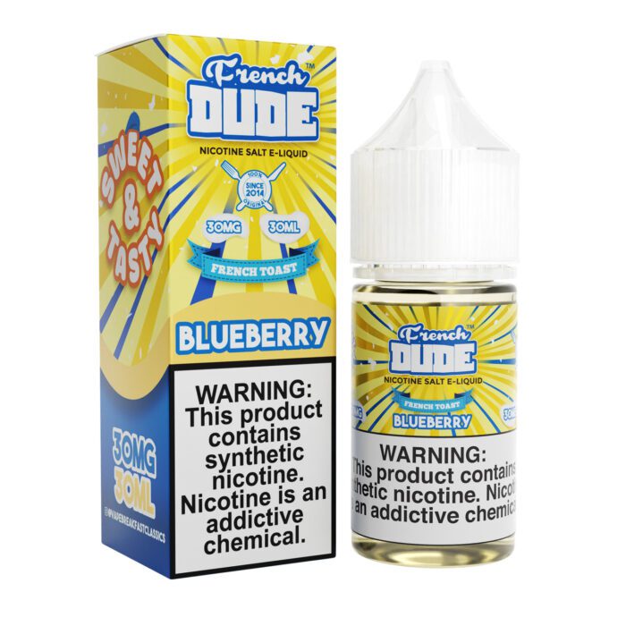 Buy French Dude | Blueberry | Ejuice | Eliquid | Salts | 30 mL at Cheap Wholesale Distributor Deal Prices from ejuiceresellers.com