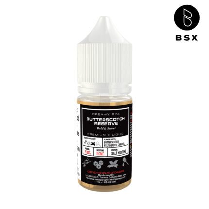 Buy Glas | Butterscotch Reserve BSX | Ejuice | Eliquid | Salt |30 ml at Cheap Wholesale Distributor Deal Prices from ejuiceresellers.com