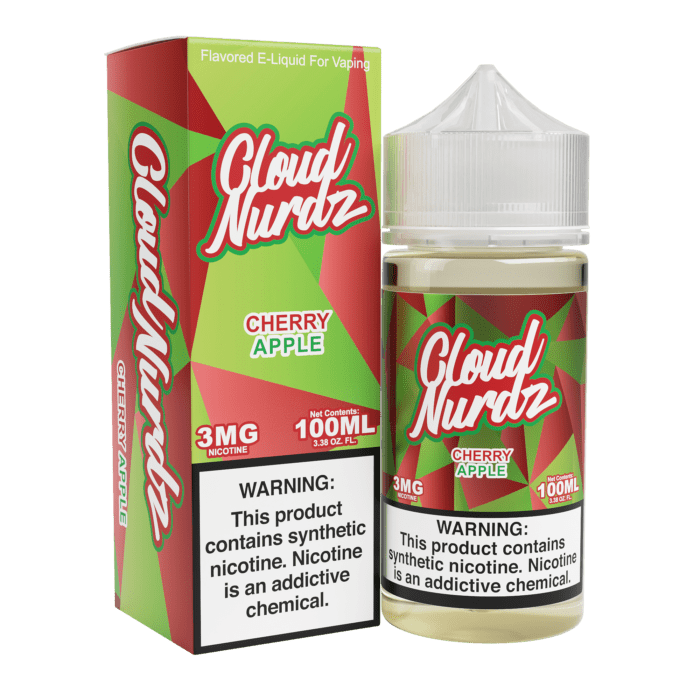 Buy Cloud Nurdz | Cherry Apple | Ejuice | Eliquid | 100 ml E-Juice Resellers at Cheap Wholesale Distributor Deal Prices from ejuiceresellers.com
