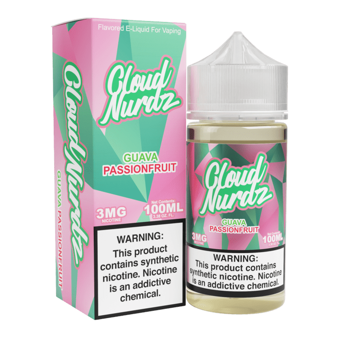 Buy Cloud Nurdz | Guava Passionfruit | Ejuice | Eliquid | 100 ml E-Juice Resellers at Cheap Wholesale Distributor Deal Prices from ejuiceresellers.com