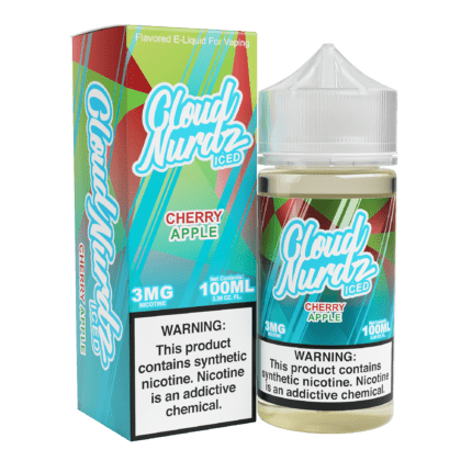 Buy Cloud Nurdz | Iced Cherry Apple | Ejuice | Eliquid | 100 ml E-Juice Resellers at Cheap Wholesale Distributor Deal Prices from ejuiceresellers.com