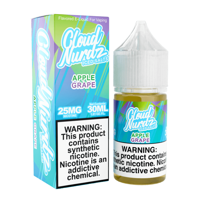 Buy Cloud Nurdz | Iced Apple Grape | Ejuice | Eliquid | Salt | 30 ml E-Juice Resellers at Cheap Wholesale Distributor Deal Prices from ejuiceresellers.com