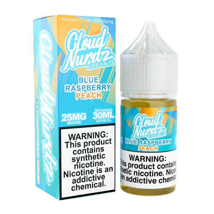Buy Cloud Nurdz | Iced Blue Raspberry Peach | Ejuice | Eliquid | Salt | 30 ml E-Juice Resellers at Cheap Wholesale Distributor Deal Prices from ejuiceresellers.com