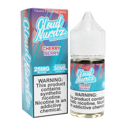 Buy Cloud Nurdz | Iced Cherry Berry | Ejuice | Eliquid | Salt | 30 ml E-Juice Resellers at Cheap Wholesale Distributor Deal Prices from ejuiceresellers.com