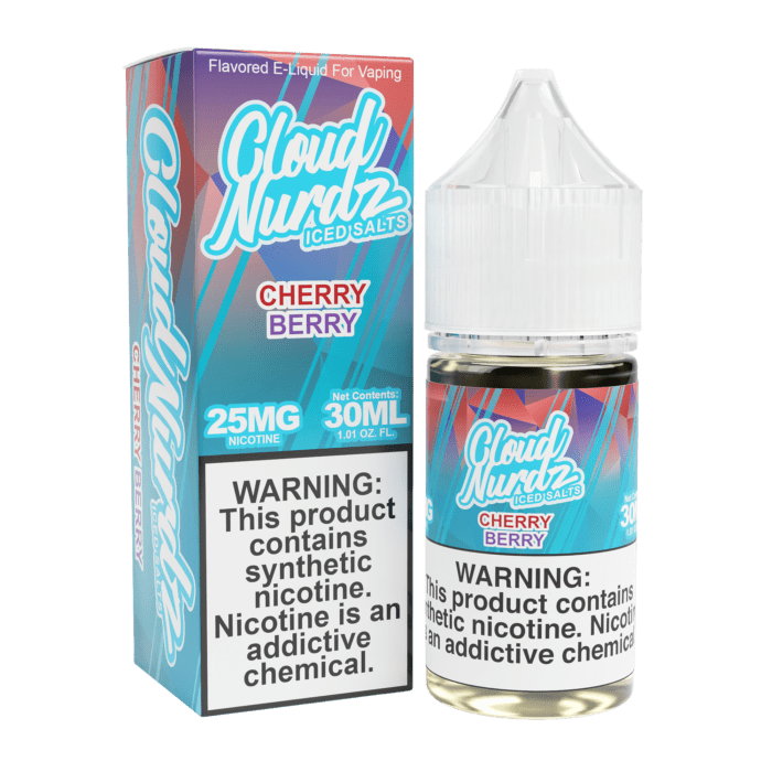Buy Cloud Nurdz | Iced Cherry Berry | Ejuice | Eliquid | Salt | 30 ml E-Juice Resellers at Cheap Wholesale Distributor Deal Prices from ejuiceresellers.com