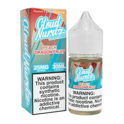 Buy Cloud Nurdz | Iced Peach Dragonfruit | Ejuice | Eliquid | Salt | 30 ml E-Juice Resellers at Cheap Wholesale Distributor Deal Prices from ejuiceresellers.com