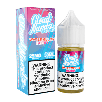 Buy Cloud Nurdz | Iced Watermelon Berry | Ejuice | Eliquid | Salt | 30 ml E-Juice Resellers at Cheap Wholesale Distributor Deal Prices from ejuiceresellers.com