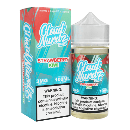 Buy Cloud Nurdz | Iced Strawberry Kiwi | Ejuice | Eliquid | 100 ml E-Juice Resellers at Cheap Wholesale Distributor Deal Prices from ejuiceresellers.com
