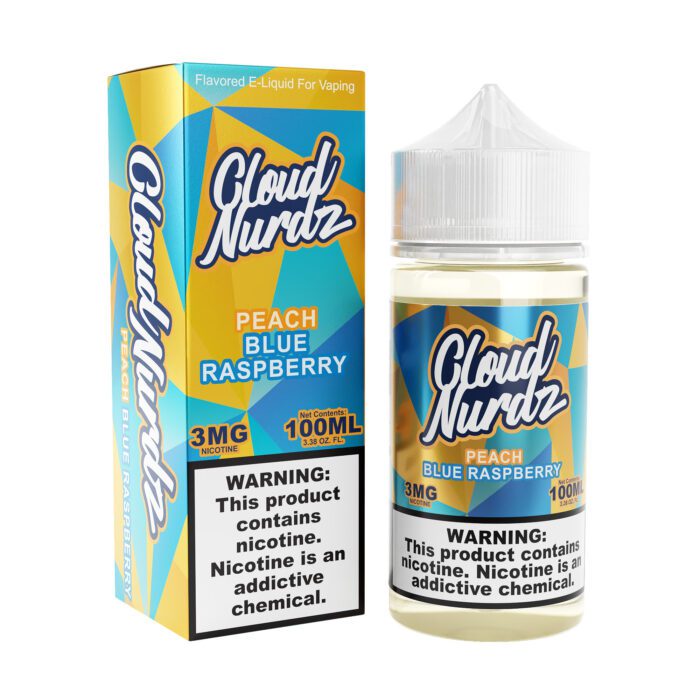 Buy Cloud Nurdz | Peach Blue Raspberry | Ejuice | Eliquid | 100 ml E-Juice Resellers at Cheap Wholesale Distributor Deal Prices from ejuiceresellers.com