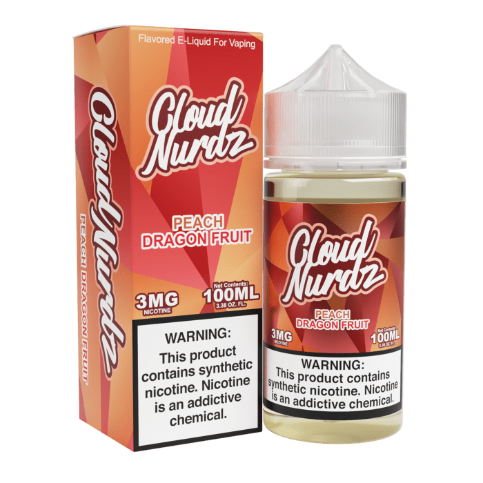 Buy Cloud Nurdz | Peach Dragonfruit | Ejuice | Eliquid | 100 ml E-Juice Resellers at Cheap Wholesale Distributor Deal Prices from ejuiceresellers.com