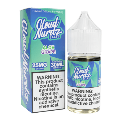 Buy Cloud Nurdz | Aloe Grape | Ejuice | Eliquid | Salt | 30 ml E-Juice Resellers at Cheap Wholesale Distributor Deal Prices from ejuiceresellers.com