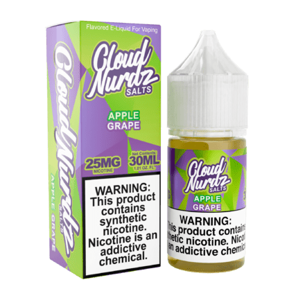 Buy Cloud Nurdz | Apple Grape | Ejuice | Eliquid | Salt | 30 ml E-Juice Resellers at Cheap Wholesale Distributor Deal Prices from ejuiceresellers.com