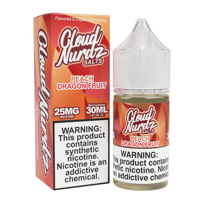 Buy Cloud Nurdz | Peach Dragonfruit | Ejuice | Eliquid | Salt | 30 ml E-Juice Resellers at Cheap Wholesale Distributor Deal Prices from ejuiceresellers.com