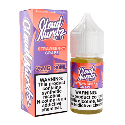 Buy Cloud Nurdz | Strawberry Grape | Ejuice | Eliquid | Salt | 30 ml E-Juice Resellers at Cheap Wholesale Distributor Deal Prices from ejuiceresellers.com