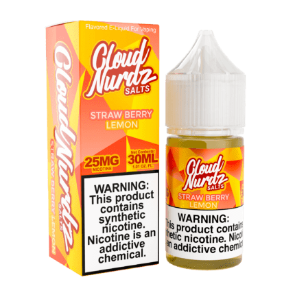 Buy Cloud Nurdz | Strawberry Lemon | Ejuice | Eliquid | Salt | 30 ml E-Juice Resellers at Cheap Wholesale Distributor Deal Prices from ejuiceresellers.com