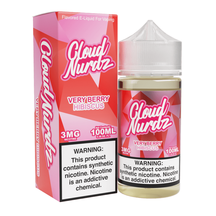 Buy Cloud Nurdz | Very Berry Hibiscus | Ejuice | Eliquid | 100 ml E-Juice Resellers at Cheap Wholesale Distributor Deal Prices from ejuiceresellers.com