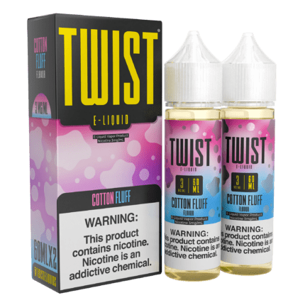 Buy Twist | Cotton Fluff | Ejuice | Eliquid | Salts | 60 ml | 60 ml at Cheap Wholesale Distributor Deal Prices from ejuiceresellers.com
