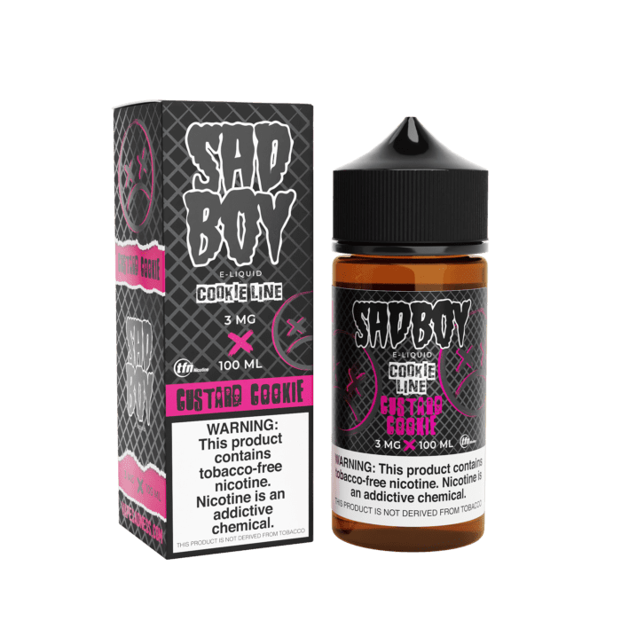Buy Sad Boy | Custard Cookie Line | Ejuice | Eliquid | 100 mL at Cheap Wholesale Distributor Deal Prices from ejuiceresellers.com