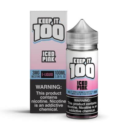 Buy Keep It 100 | Iced Pink | Ejuice | Eliquid | 100 mL at Cheap Wholesale Distributor Deal Prices from ejuiceresellers.com