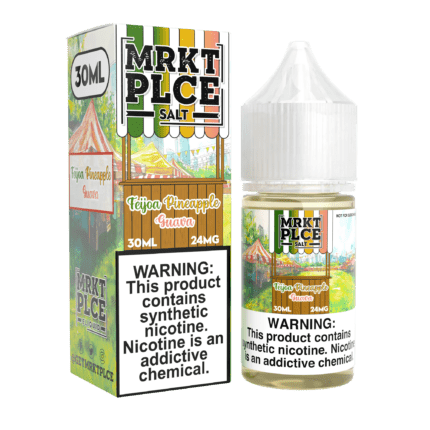 Buy MRKT PLCE | Feijoa Pineapple Guava | Ejuice | Eliquid | Salt | 30 ml E-Juice Resellers at Cheap Wholesale Distributor Deal Prices from ejuiceresellers.com