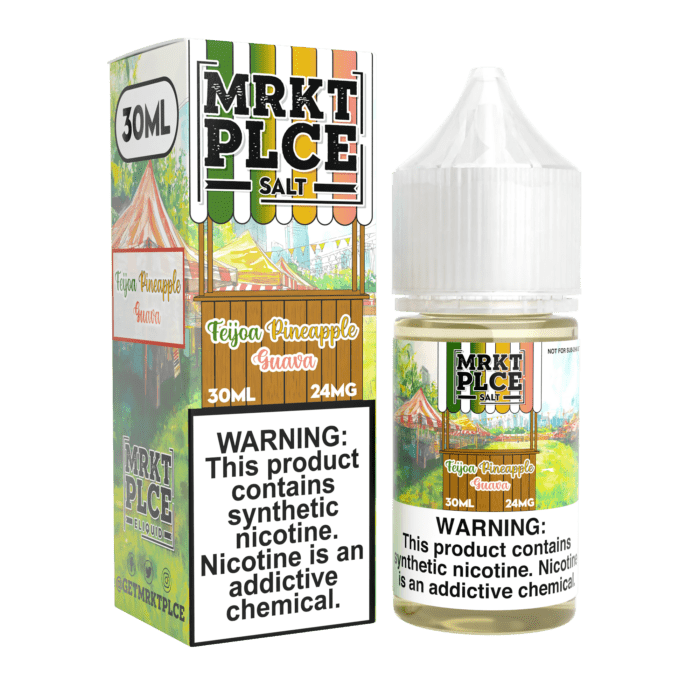 Buy MRKT PLCE | Feijoa Pineapple Guava | Ejuice | Eliquid | Salt | 30 ml E-Juice Resellers at Cheap Wholesale Distributor Deal Prices from ejuiceresellers.com