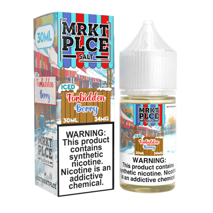 Buy MRKT PLCE | Iced Forbidden Berry | Ejuice | Eliquid | Salt | 30 ml E-Juice Resellers at Cheap Wholesale Distributor Deal Prices from ejuiceresellers.com