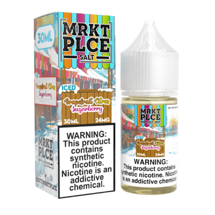 Buy MRKT PLCE | Iced Grapefruit Citrus Sugarberry | Ejuice | Eliquid | Salt | 30 ml E-Juice Resellers at Cheap Wholesale Distributor Deal Prices from ejuiceresellers.com