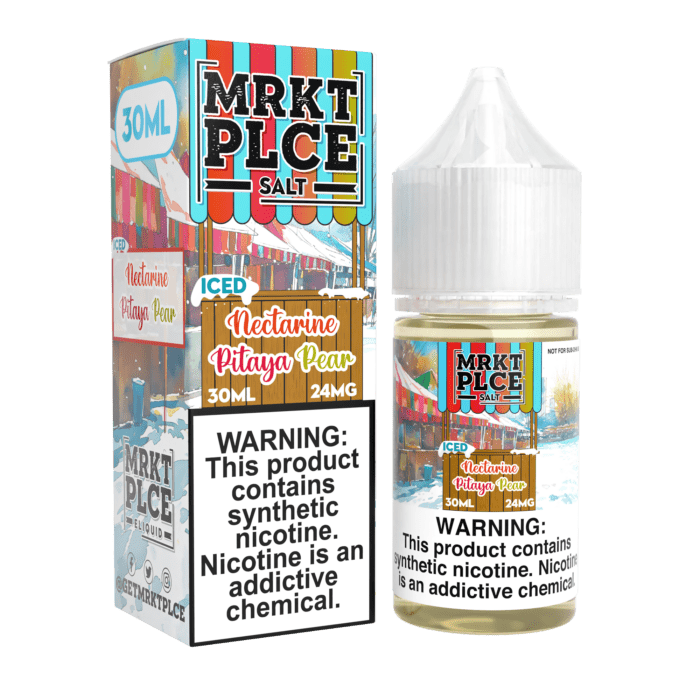 Buy MRKT PLCE | Iced Nectarine Pitaya Pear | Ejuice | Eliquid | Salt | 30 ml E-Juice Resellers at Cheap Wholesale Distributor Deal Prices from ejuiceresellers.com