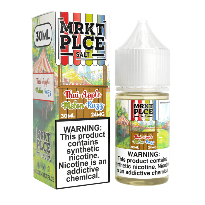 Buy MRKT PLCE | Thai Apple Melon Razz | Ejuice | Eliquid | Salt | 30 ml E-Juice Resellers at Cheap Wholesale Distributor Deal Prices from ejuiceresellers.com