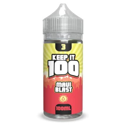 Buy Keep it 100 | Maui Blast Nixodine | Ejuice | Eliquid | Salt | 100 ml at Cheap Wholesale Distributor Deal Prices from ejuiceresellers.com