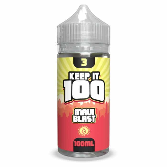 Buy Keep it 100 | Maui Blast Nixodine | Ejuice | Eliquid | Salt | 100 ml at Cheap Wholesale Distributor Deal Prices from ejuiceresellers.com
