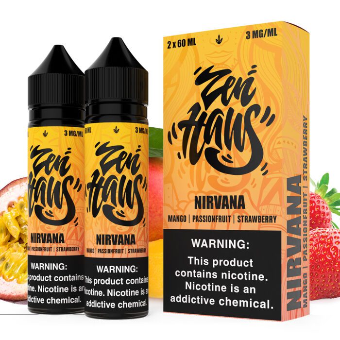 Buy Zen Haus | Nirvana | Mango Passionfruit Strawberry | Ejuice | Eliquid | 120 mL at Cheap Wholesale Distributor Deal Prices from ejuiceresellers.com