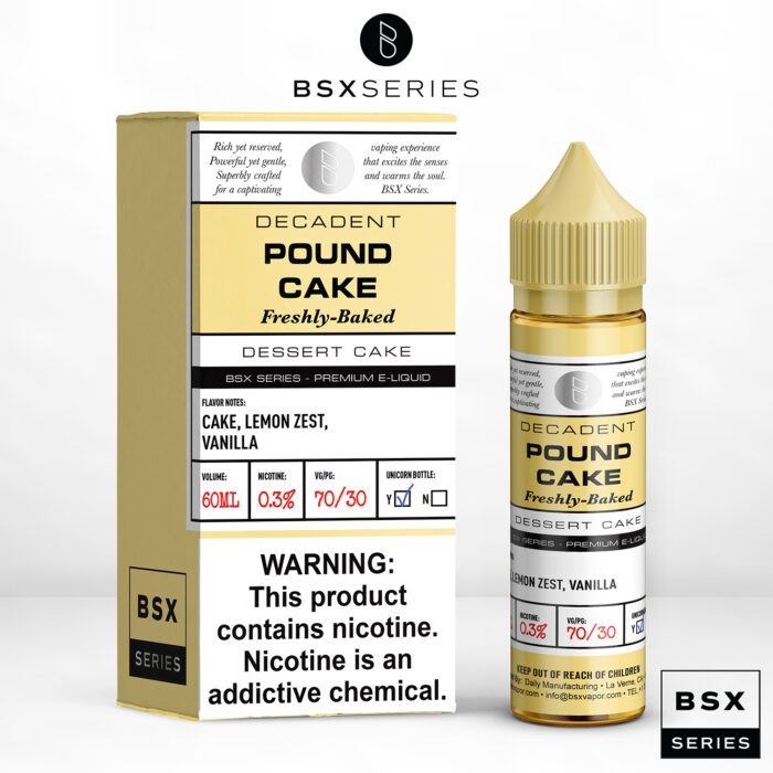 Buy Glas | Pound Cake BSX | Ejuice | Eliquid | 60 ml at Cheap Wholesale Distributor Deal Prices from ejuiceresellers.com