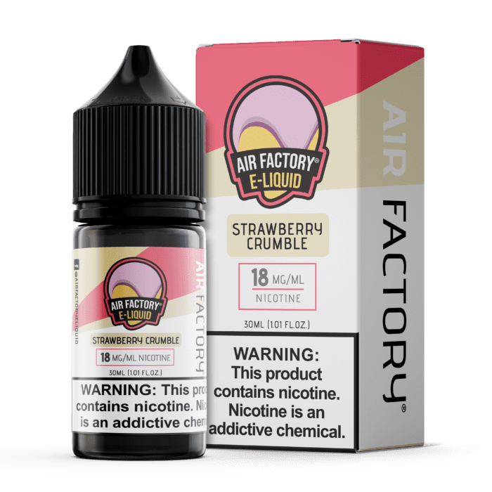 Buy Air Factory | Strawberry Crumble | Salts | Ejuice | Eliquid | 30 mL at Cheap Wholesale Distributor Deal Prices from ejuiceresellers.com