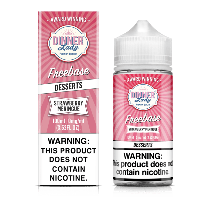 Buy Dinner Lady | Strawberry Meringue Desserts | Ejuice | Eliquid | Freebase | 100ml at Cheap Wholesale Distributor Deal Prices from ejuiceresellers.com