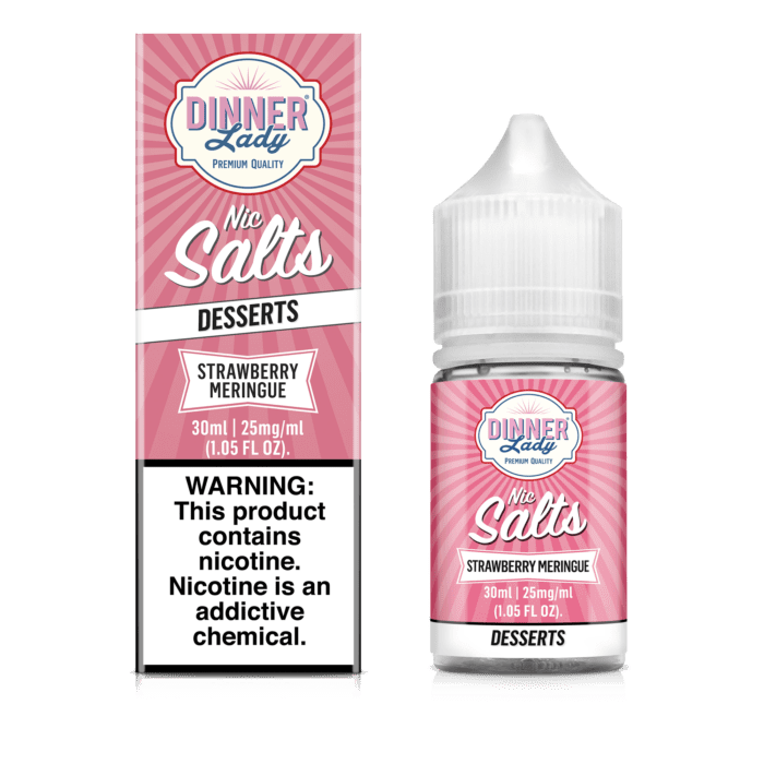 Buy Dinner Lady | Strawberry Meringue Desserts | Ejuice | Eliquid | Salts | 30 ml at Cheap Wholesale Distributor Deal Prices from ejuiceresellers.com