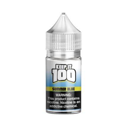 Buy Keep it 100 | Summer Blue | Ejuice | Eliquid | Salt | 30 ml at Cheap Wholesale Distributor Deal Prices from ejuiceresellers.com