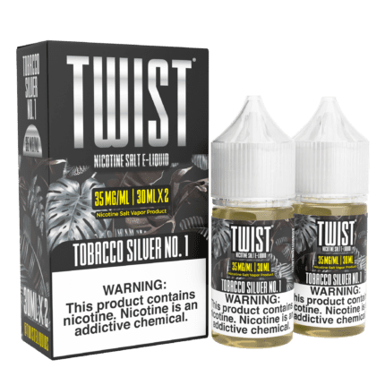 Buy Twist | Tobacco Silver | Ejuice | Eliquid | Salts | 30ml | 60ml at Cheap Wholesale Distributor Deal Prices from ejuiceresellers.com