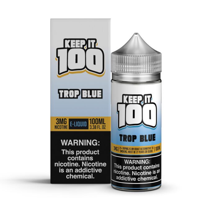 Buy Keep It 100 | Trop Blue | Ejuice | Eliquid | 100 mL at Cheap Wholesale Distributor Deal Prices from ejuiceresellers.com