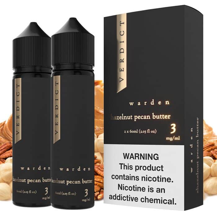 Buy Verdict | Warden | Hazelnut Pecan Butter | Ejuice | Eliquid | 120 mL at Cheap Wholesale Distributor Deal Prices from ejuiceresellers.com