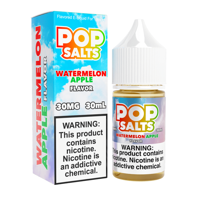 Buy Pop Salts | Watermelon Apple | Salts | Ejuice | Eliquid | 30 mL at Cheap Wholesale Distributor Deal Prices from ejuiceresellers.com