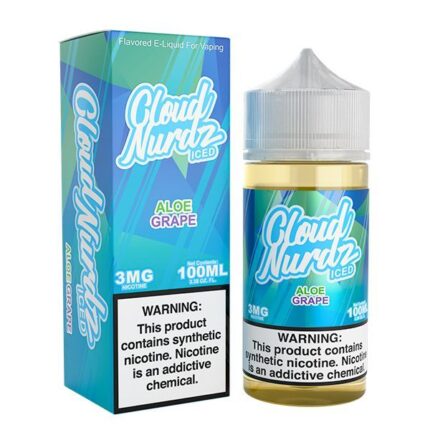 Buy Cloud Nurdz | Iced Aloe Grape | Ejuice | Eliquid | Salt | 30 ml E-Juice Resellers at Cheap Wholesale Distributor Deal Prices from ejuiceresellers.com