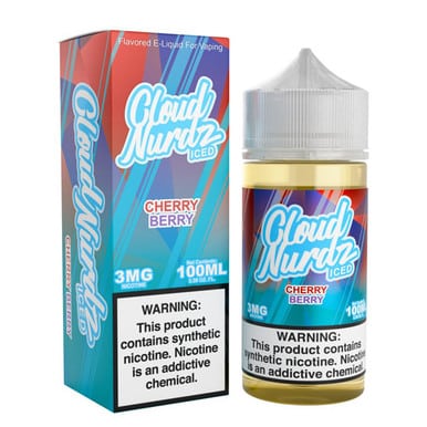 Buy Cloud Nurdz | Iced Cherry Berry | Ejuice | Eliquid | Salt | 30 ml E-Juice Resellers at Cheap Wholesale Distributor Deal Prices from ejuiceresellers.com