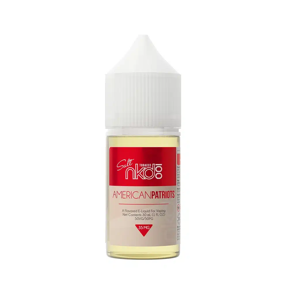 tobacco naked Naked 100 E-Liquid American Patriots Tobacco Salt by NKD 100 - 30mL