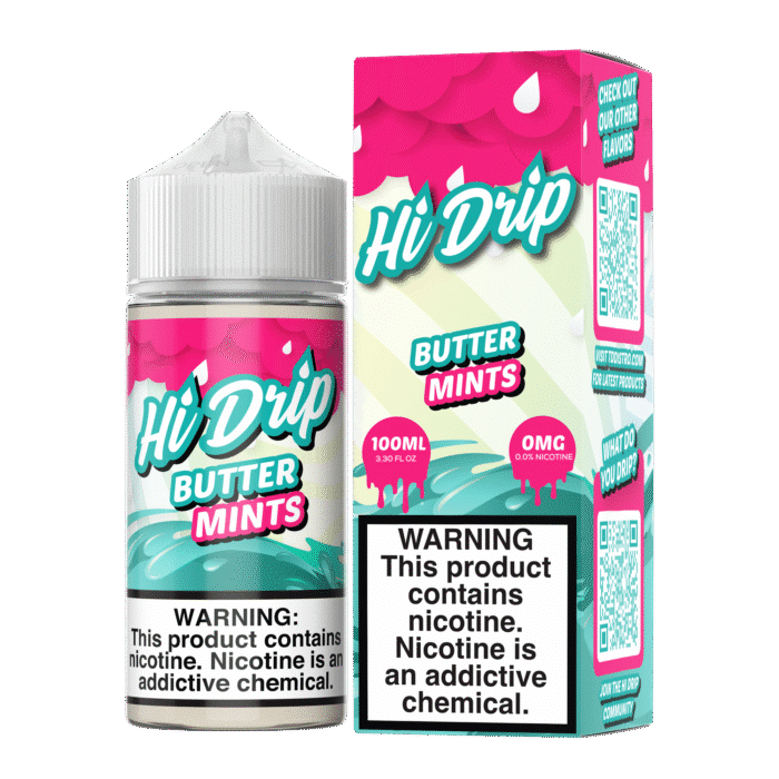 Buy Hi Drip | Butter Mints | Ejuice | Eliquid | Salt | 100 ml E-Juice Resellers at Cheap Wholesale Distributor Deal Prices from ejuiceresellers.com