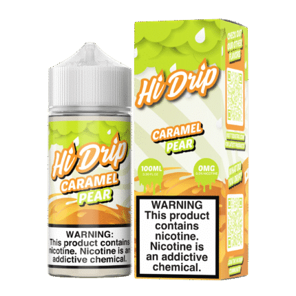 Buy Hi Drip | Caramel Pear | Ejuice | Eliquid | Salt | 100 ml E-Juice Resellers at Cheap Wholesale Distributor Deal Prices from ejuiceresellers.com