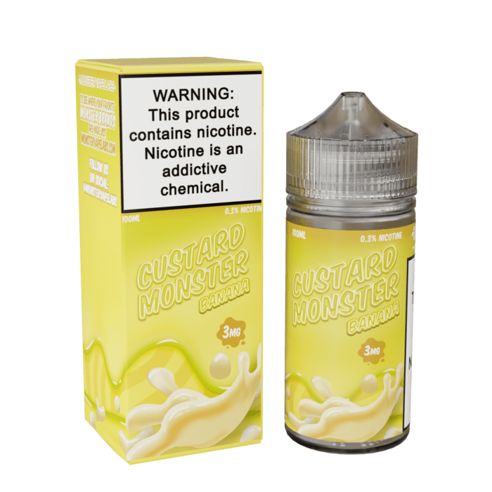 Buy Jam Monster | Custard Monster Banana | Ejuice | Eliquid | 100 ml E-Juice Resellers at Cheap Wholesale Distributor Deal Prices from ejuiceresellers.com